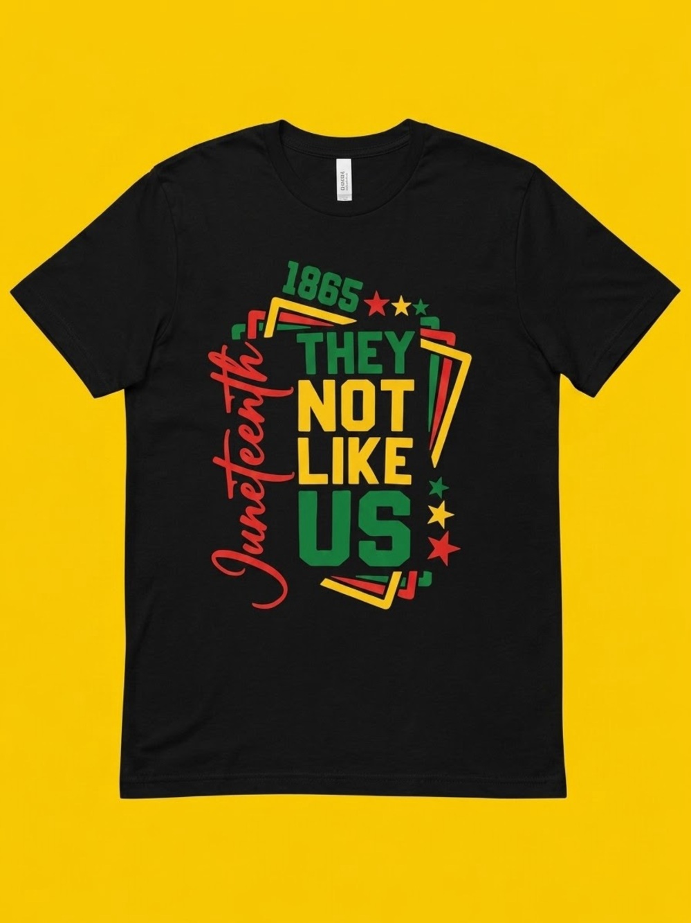 Juneteenth 'They Not Like Us' Graphic Tee - Black (2XL)